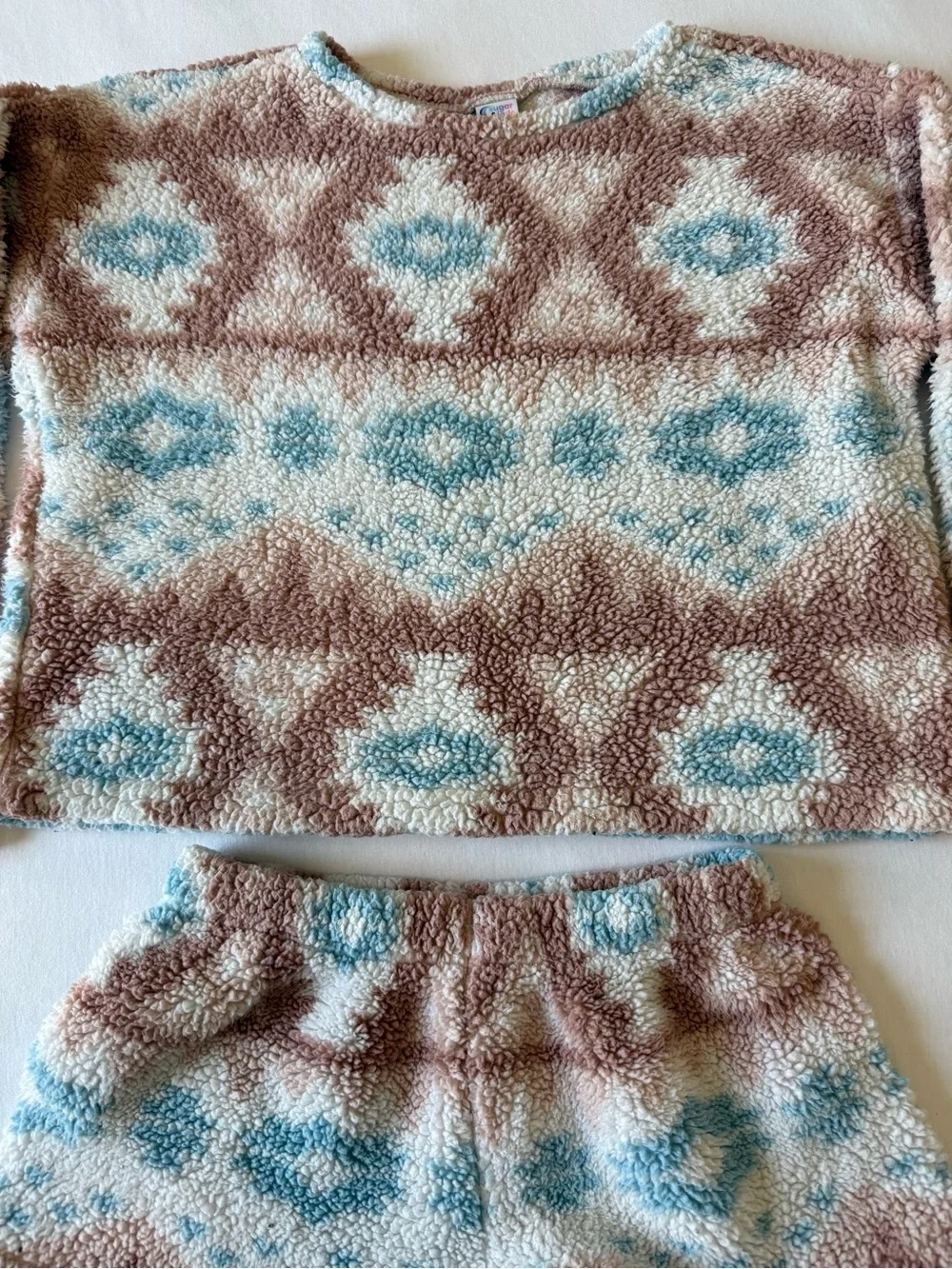 Sugar & Jade Cozy Fleece Pajama Set | Girls Size 10
